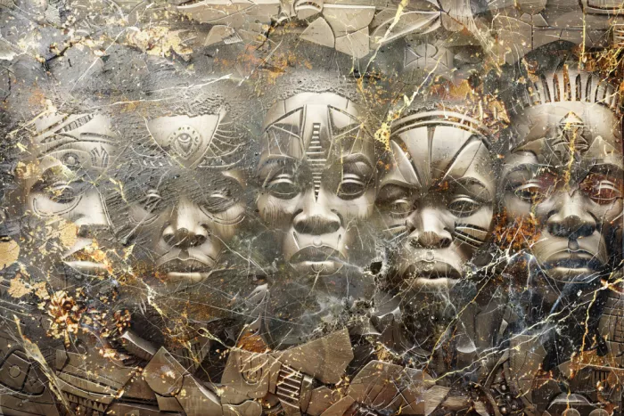 Kulik, Rafal: African Art Illustration Wallart 008