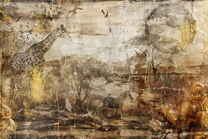 Kulik, Rafal: Art Africain Illustration Art Mural 036