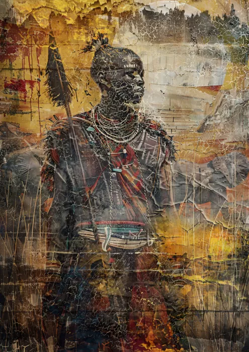 Kulik, Rafal: Art Africain Illustration Art Mural 073