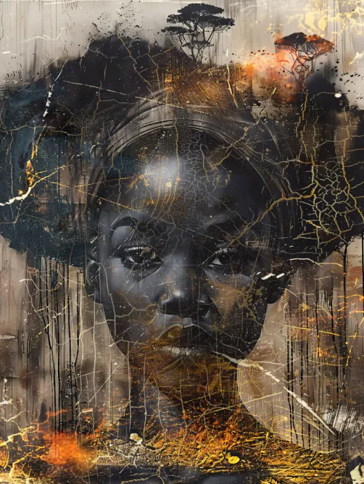 Kulik, Rafal: African Art Illustration Wallart 084