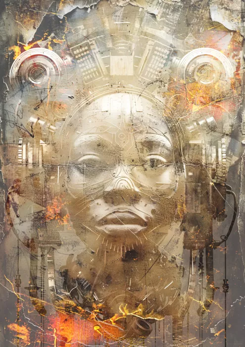 Kulik, Rafal: Afrikanische Kunst Illustration Wandkunst 102