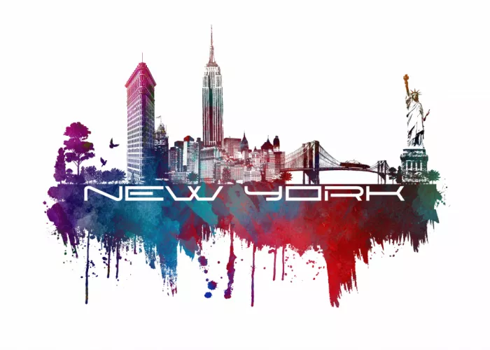 Jaszke, Justyna: New York City USA - Skyline Art urbain (3)