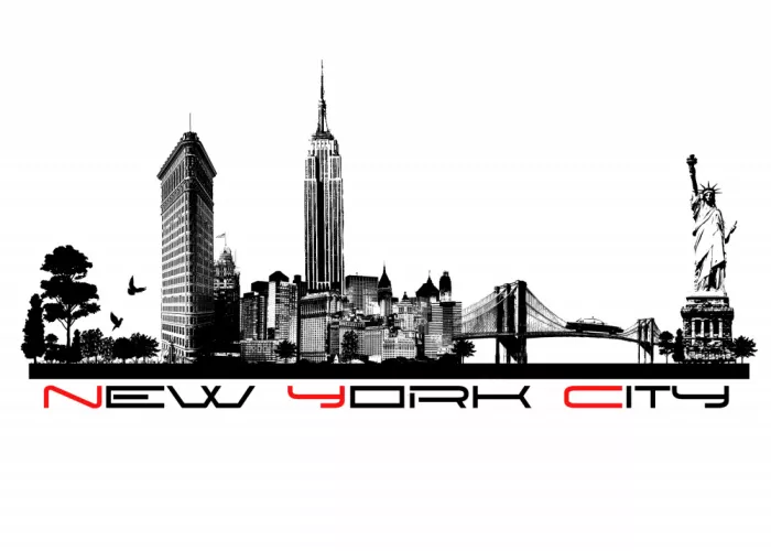 Jaszke, Justyna: Skyline de New York City Usa - Art urbain (5)