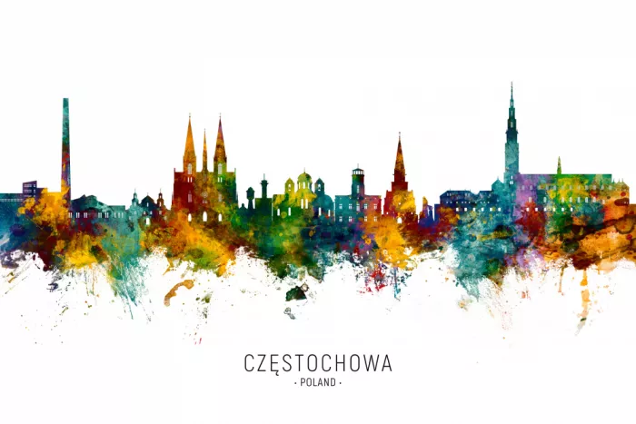 Tompsett, Michael: Skyline de Czestochowa Pologne