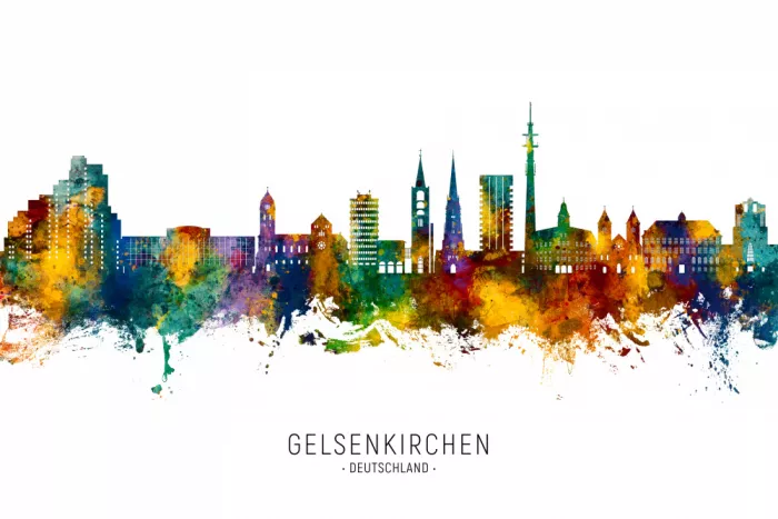 Tompsett, Michael: Gelsenkirchen Germany Skyline
