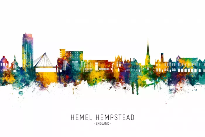 Tompsett, Michael: Skyline de Hemel Hempstead, Angleterre