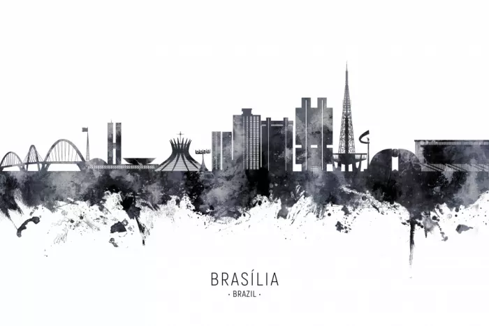 Tompsett, Michael: Brasilia Brasilien Skyline