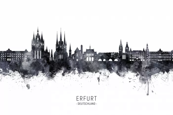 Tompsett, Michael: Erfurt Germany Skyline