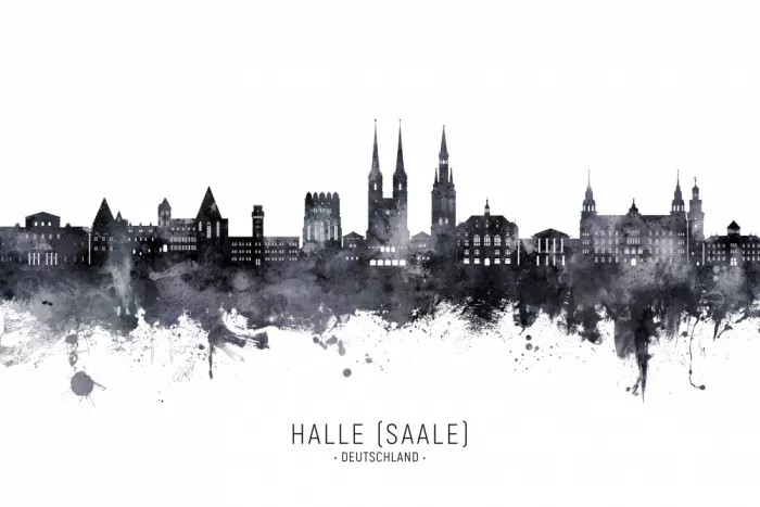 Tompsett, Michael: Skyline Halle (Saale) Deutschland