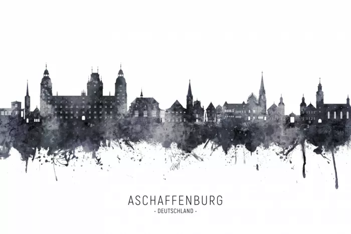 Tompsett, Michael: Skyline von Aschaffenburg Deutschland