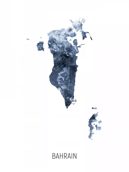 Tompsett, Michael: Bahrajnská akvarelová mapa