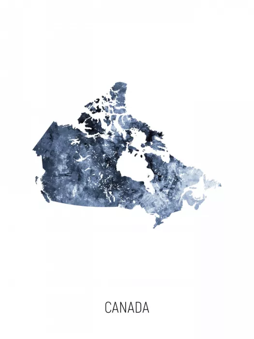 Tompsett, Michael: Kanadská akvareláková mapa