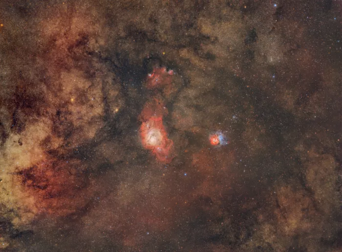 Rodríguez, María Rosa: Lagoon and Trifid Nebulae