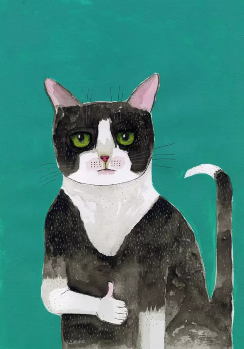 Bursic, Sharyn: Katze Daumen hoch