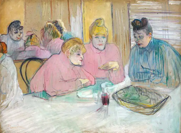 Toulouse-Lautrec, H.: The ladies in the dining room