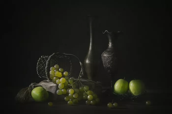 Jacobs, Lydia: Green Apple and Grapes