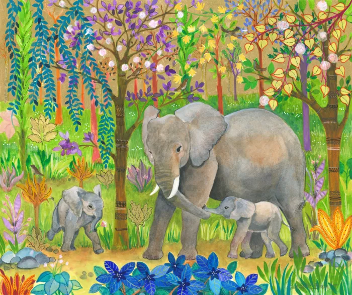 Brent, Isabelle: Mère éléphant avec son éléphanteau