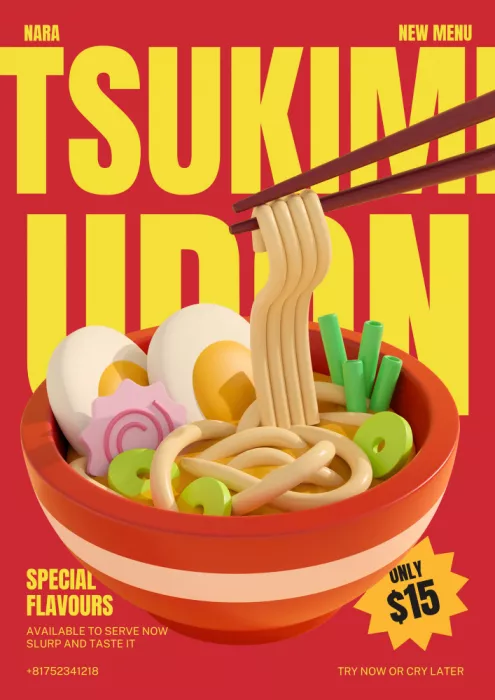 Ramiro, Julia: Tsukimi Udon Menu