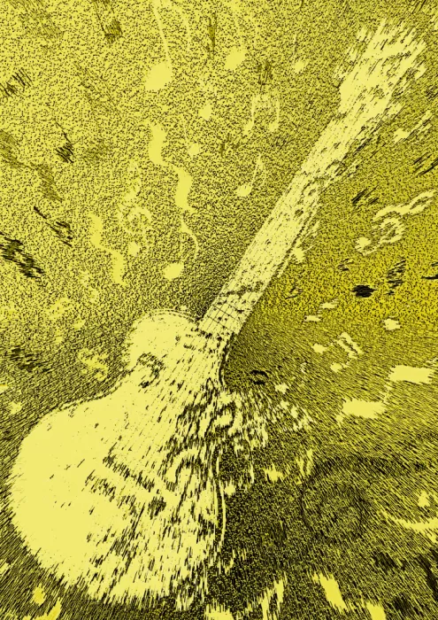 Kaminski, Carlo: Electric Guitar Pop Art Exploding