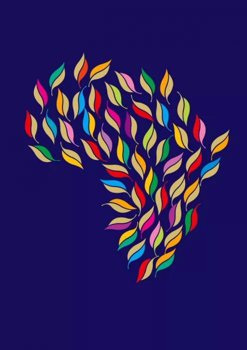 Kaminski, Carlo: Africa shape leaves design