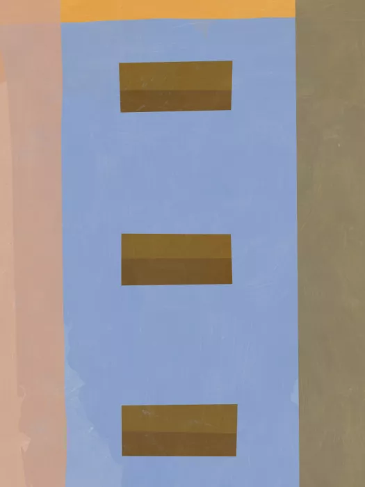 Dean, Little: Blocs bleus abstraits