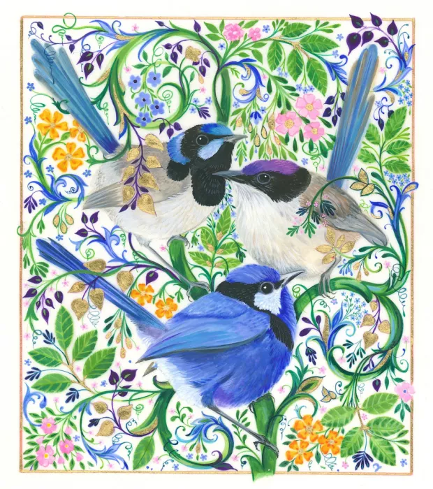 Brent, Isabelle: Floral Avian Symphony