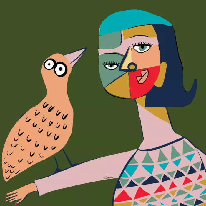 Bursic, Sharyn: Dame mit Vogel