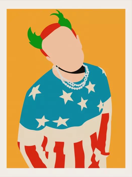 Retrodrome: Keith Flint Minimalist Pop Art