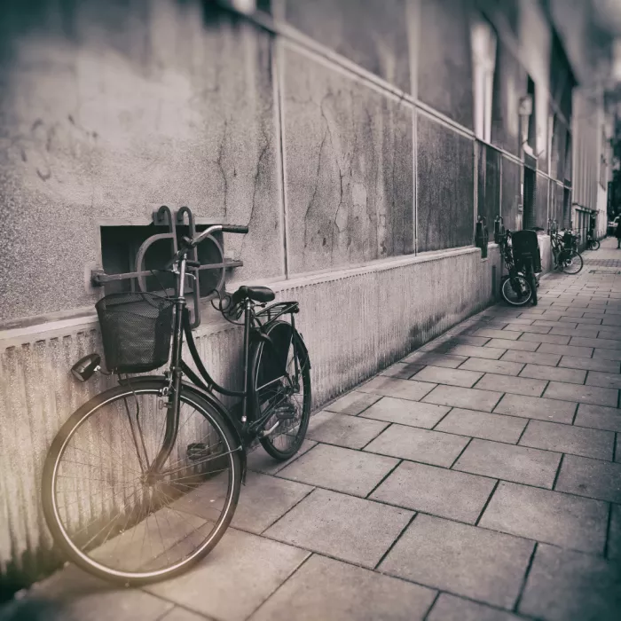 Jaszke, Justyna: Fotografia di strada Bicicletta