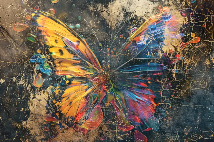 Kulik, Rafal: Papillon Animal Illustration Art Vintage Art Mural 03