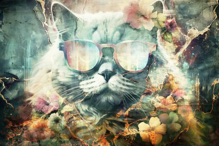 Kulik, Rafal: Chat Animal Art Vintage Illustration Murale 11