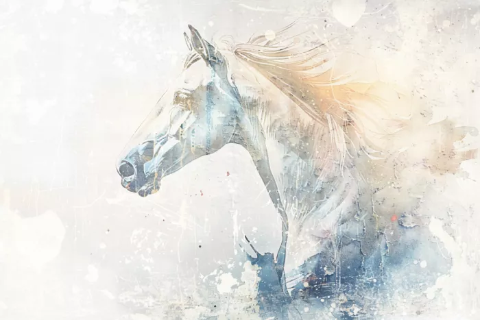 Kulik, Rafal: Cheval Animal Illustration Art Vintage Œuvre Murale 10