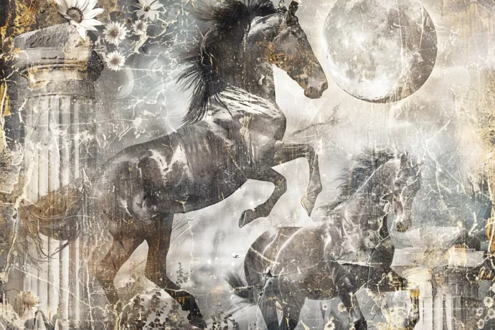 Kulik, Rafal: Cheval Animal Art Vintage Illustration Murale 14
