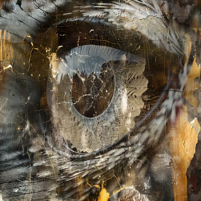 Kulik, Rafal: Hibou Art Vintage Illustration Œuvre Murale 1