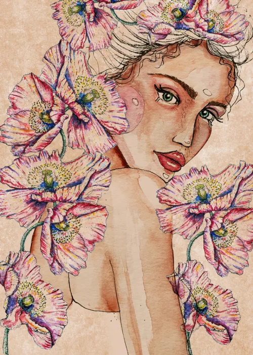 Oltmanns, Raissa: Woman wih Poppies