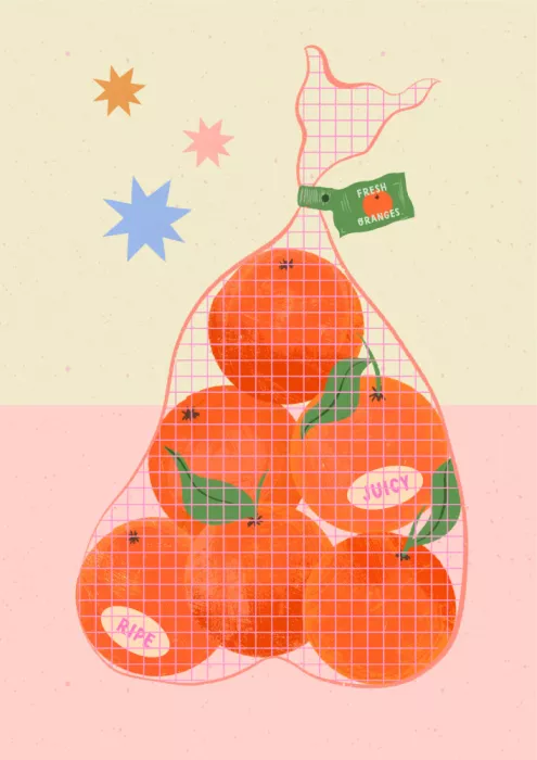 Donne, Melissa: Fresh and Ripe Oranges