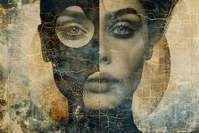 Kulik, Rafal: Portrait de femme art abstrait illustration art mural 45