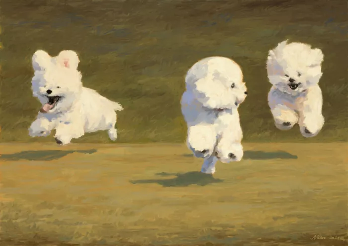 NKTN: Trois chiens courant