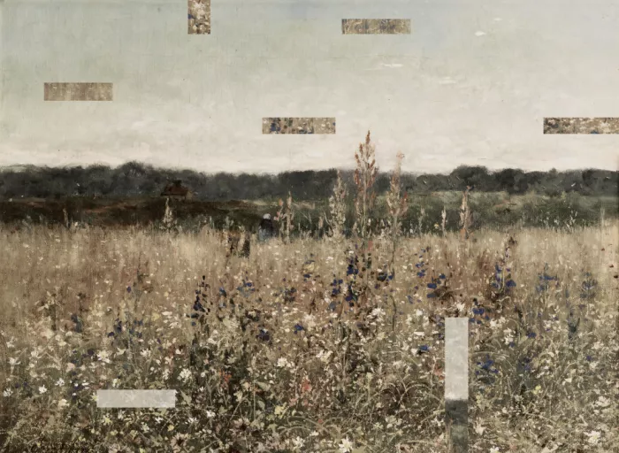 Concept, Art The: Vintage Oil Painting Landscape Collage
