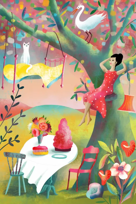 krogmann, uta: Femme dans un arbre