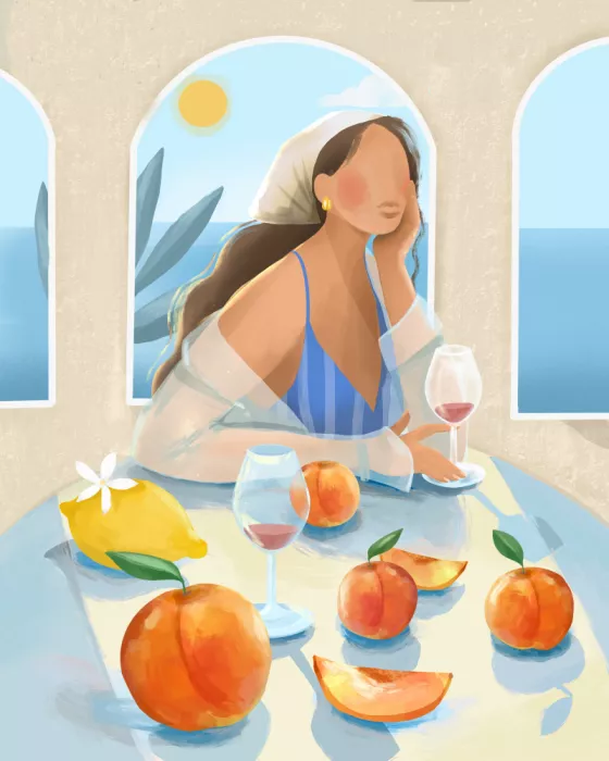 Lizde, Petra: Girl with peaches