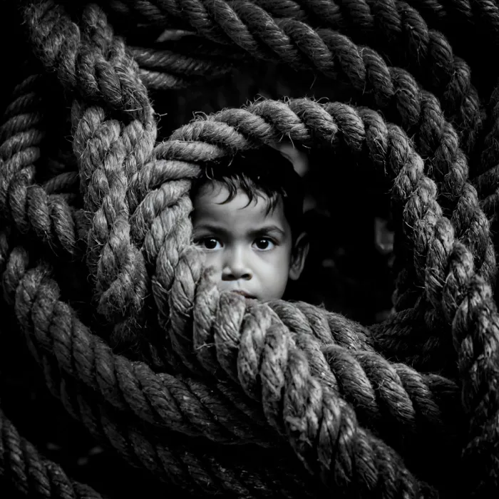 Raskin, Moris: abandoned child