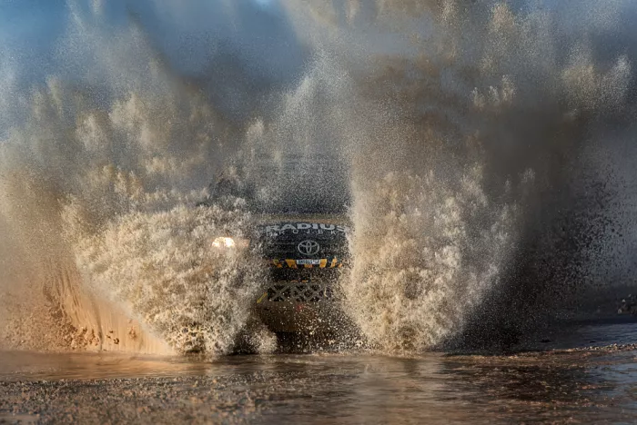 Allam, Abdelkader: Rally car explosion