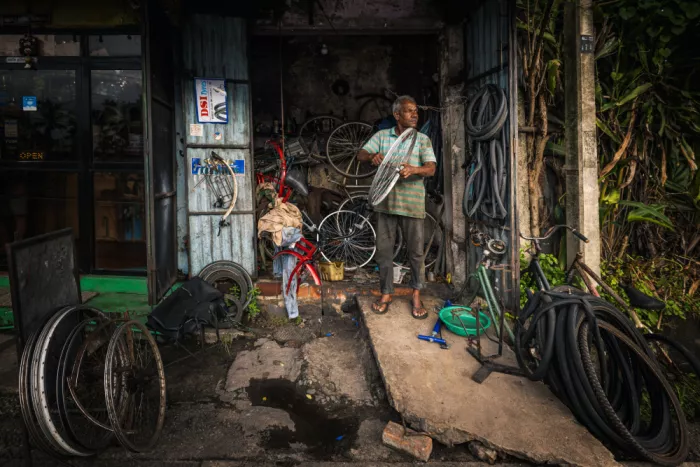 Tagliarino, Marco: Le réparateur de vélos