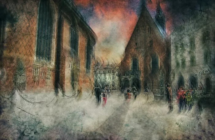 Linden, van Jan: En las calles de Cracovia, Polonia