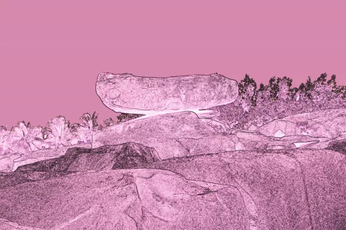 ch, Santhosh: Équilibre de roches roses