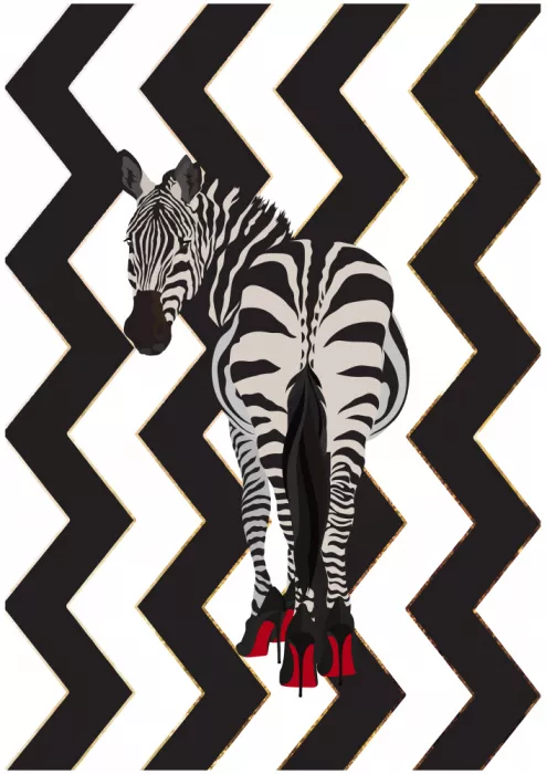 Manovski, Sarah: Zebra Heels Zigzag