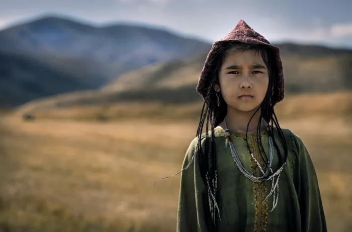 Szmidt, Waldemar: A little Kyrgyz nomad girl