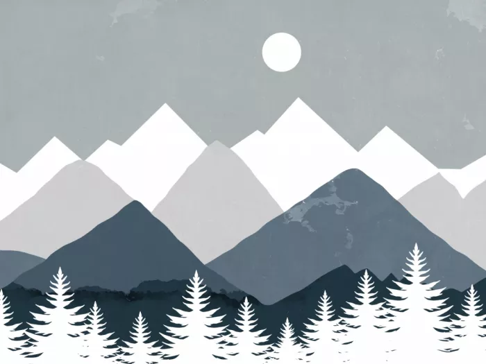 Dean, Little: Paysage de montagne serein