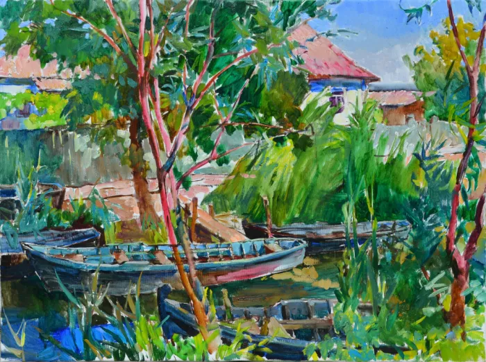 Kutsachenko, Andrii: River village